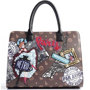 Braccialini Cartoline Paris handbag